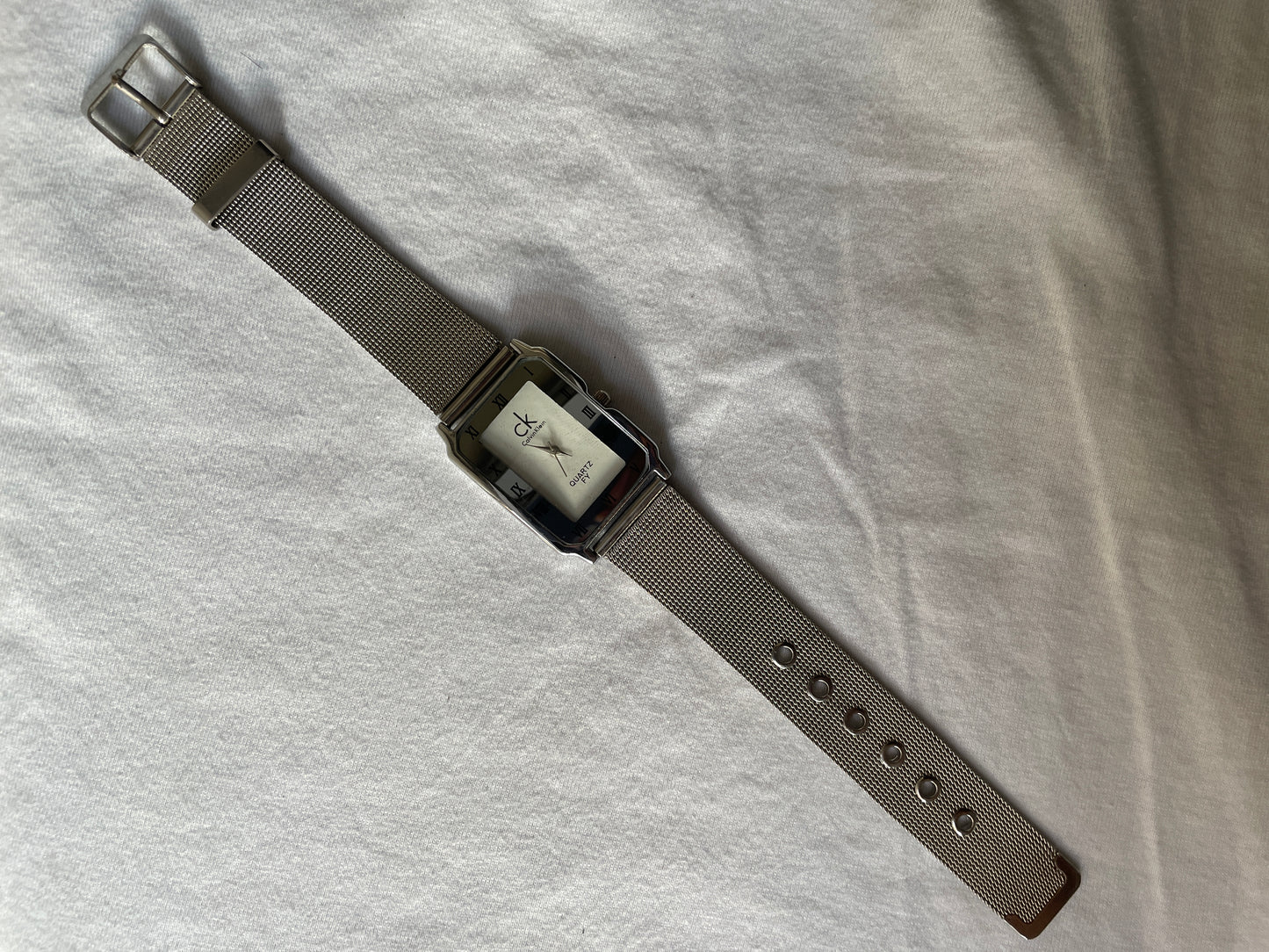 Calvin Klein tank dial watch