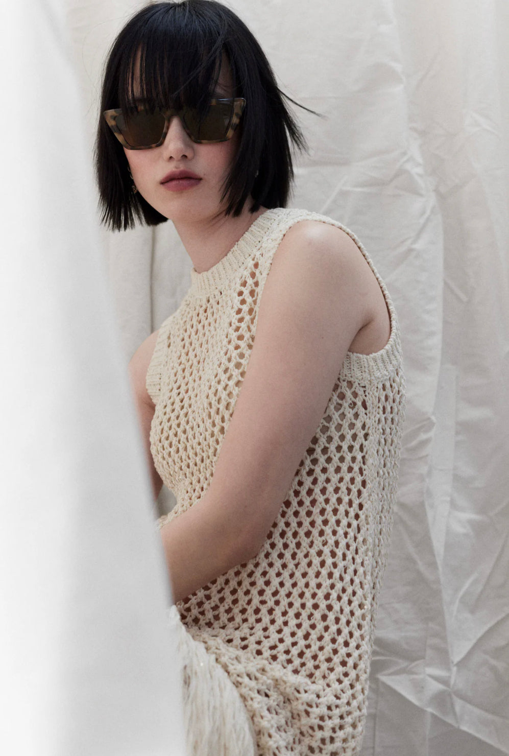 H&M patterned Angular sunglasses