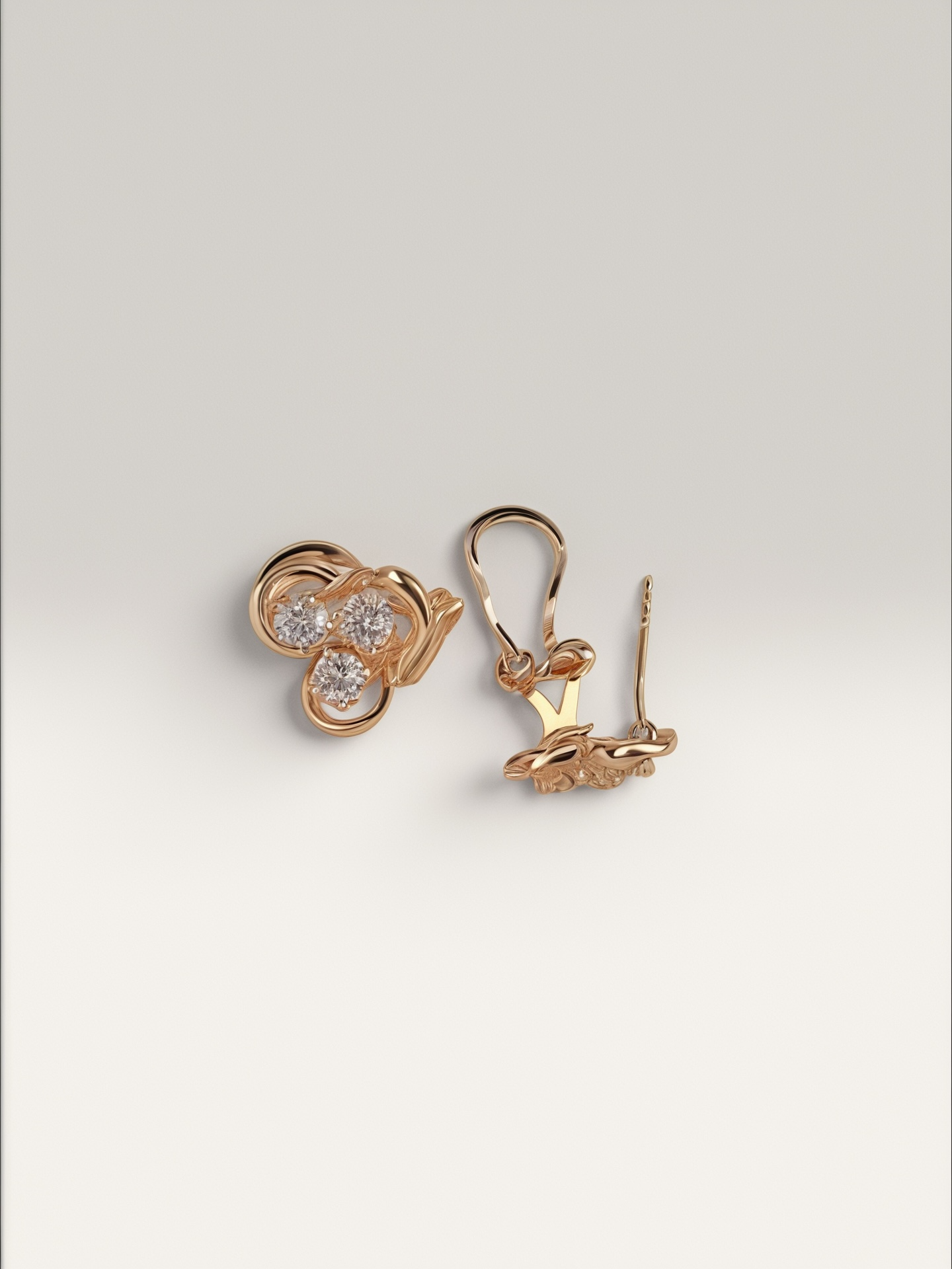 Tri stone Studs