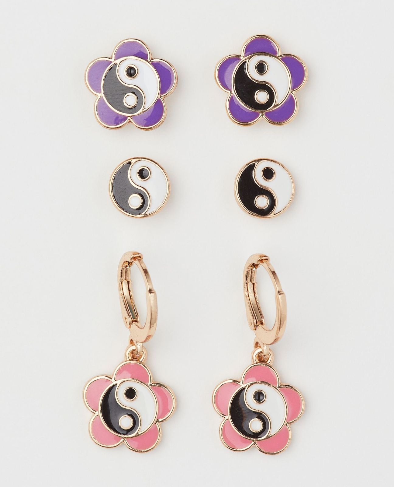 H&M three pack earrings