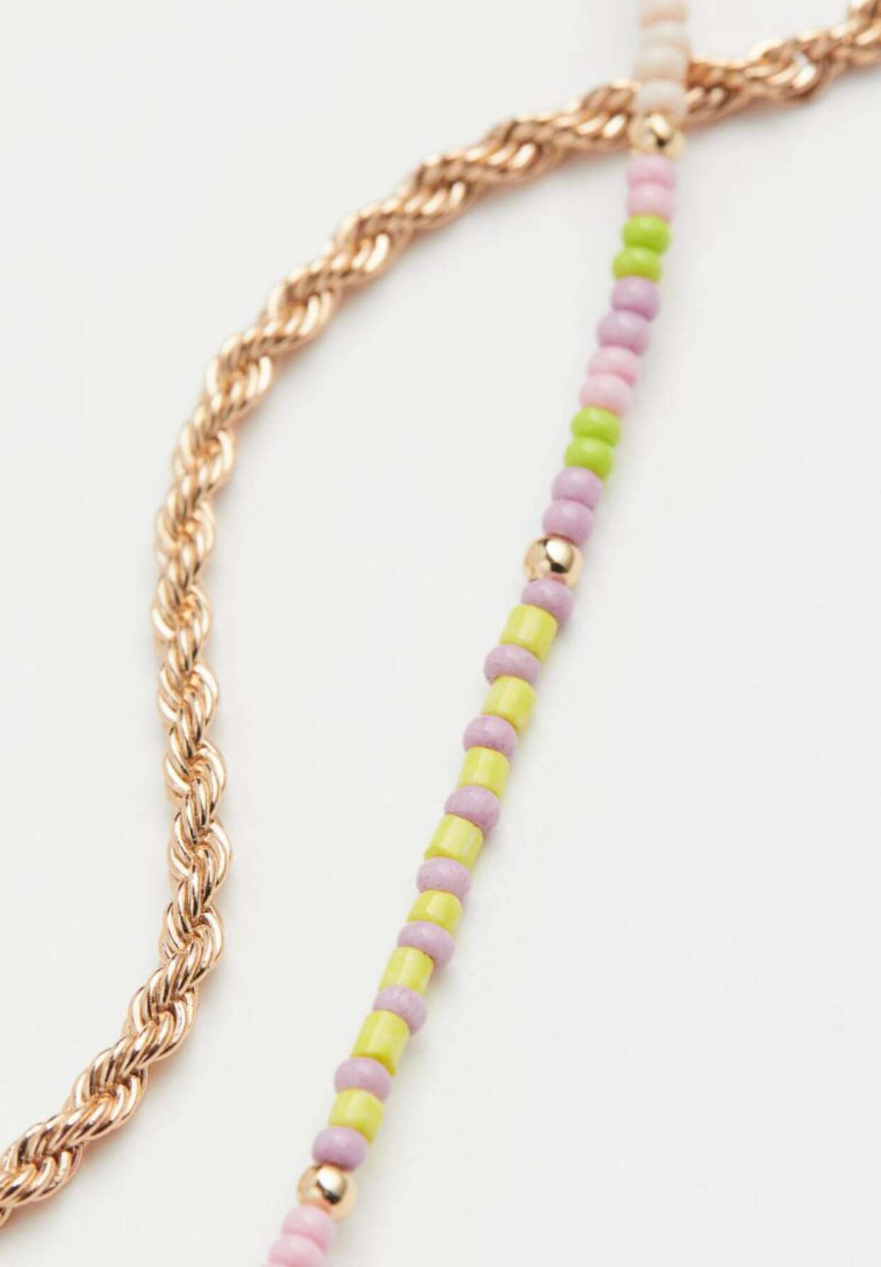 H&M Two strand necklace beads