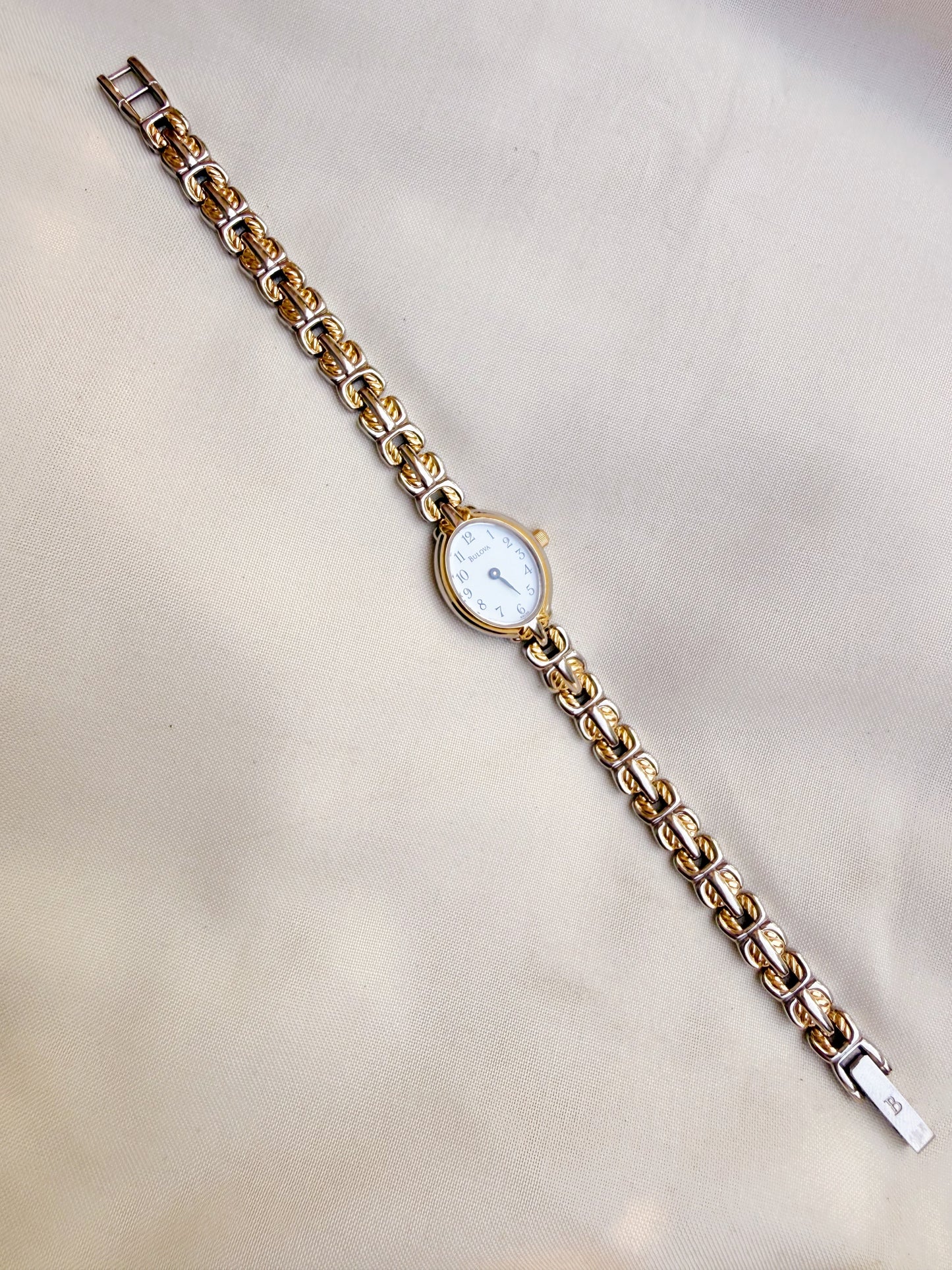 Bulova two tone watch for women
