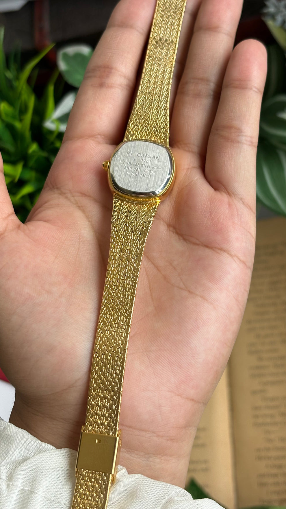 Vintage Pi camian Gold tone watch