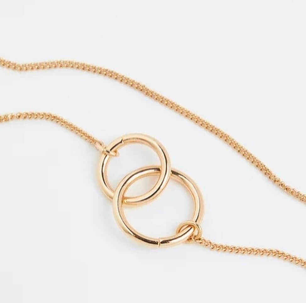 H&M infinity loops pendant necklace