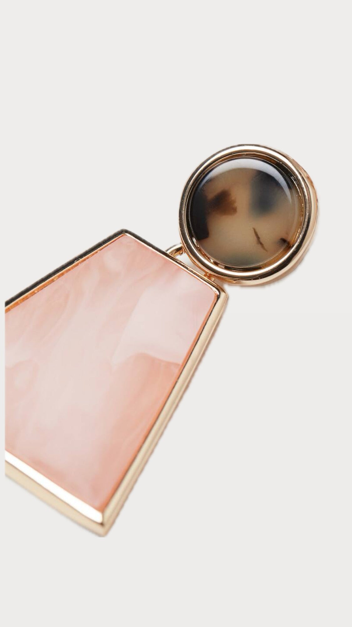 H&M beautiful earrings pink shade