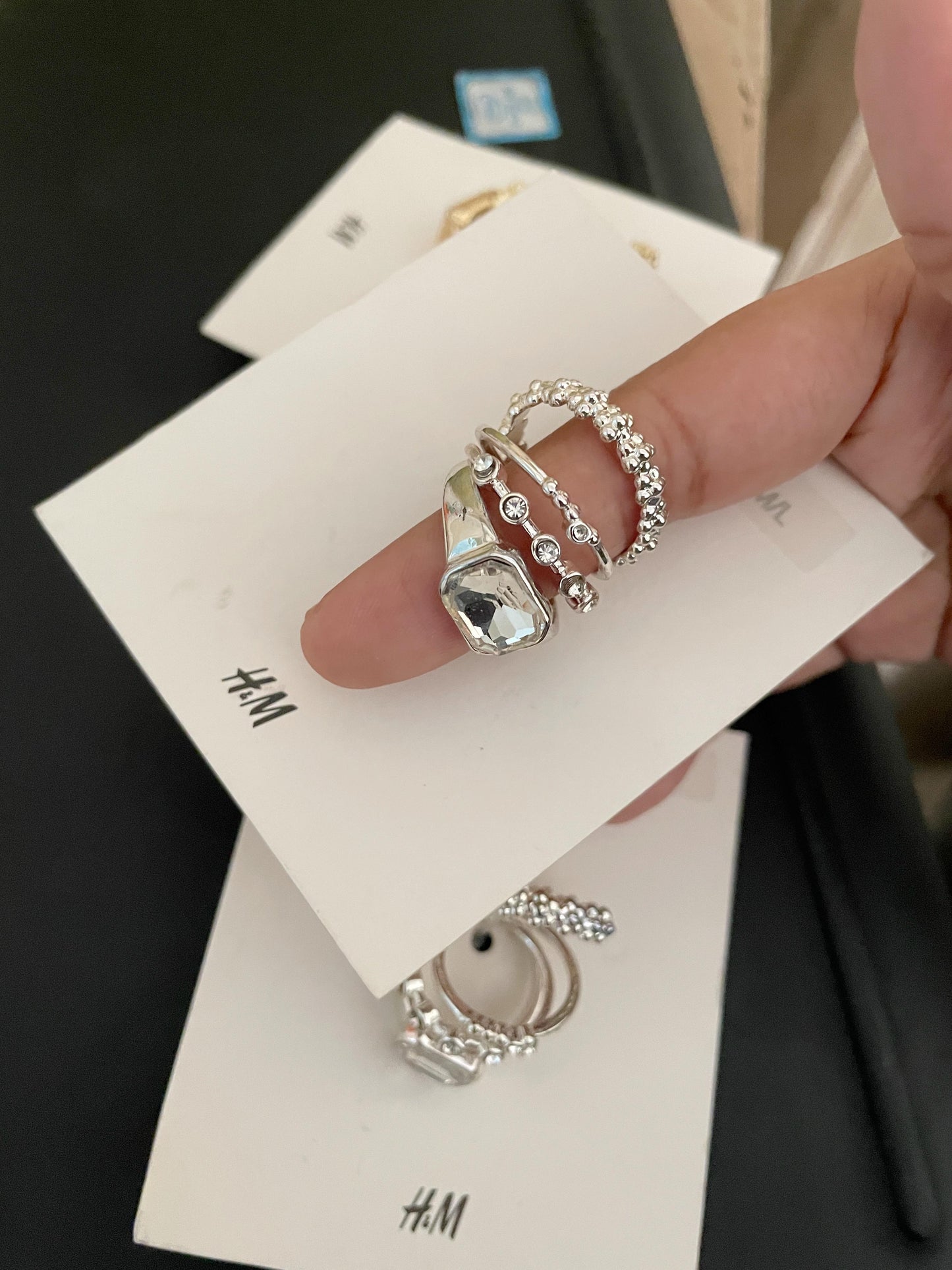H&M silver rings