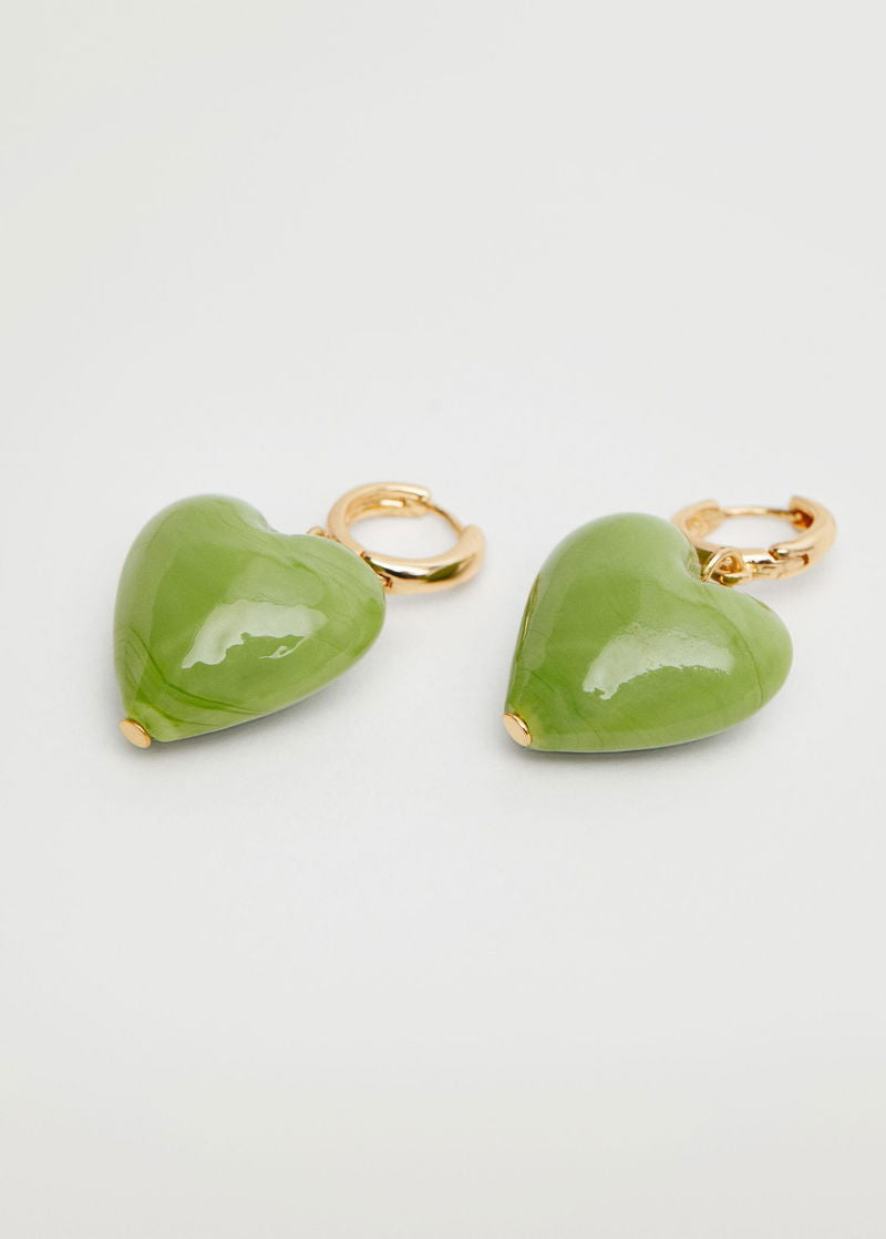MNG Heart-Shape Earrings