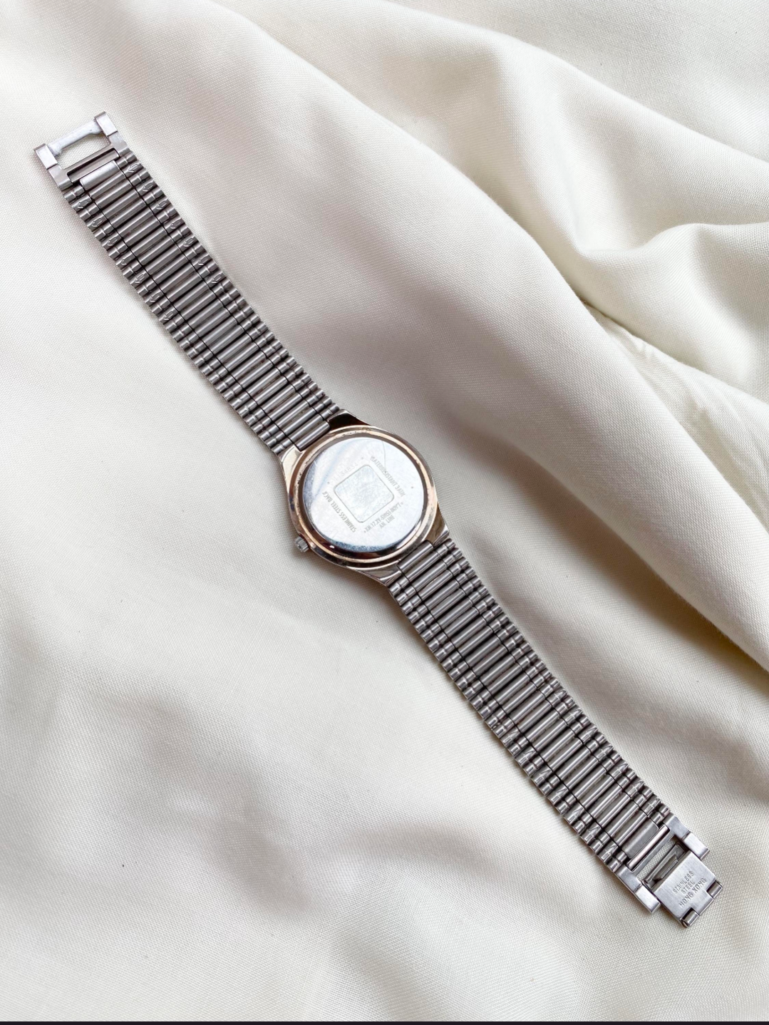 Silver Givenchy Watch | Black Dial | Vintage Unisex watch