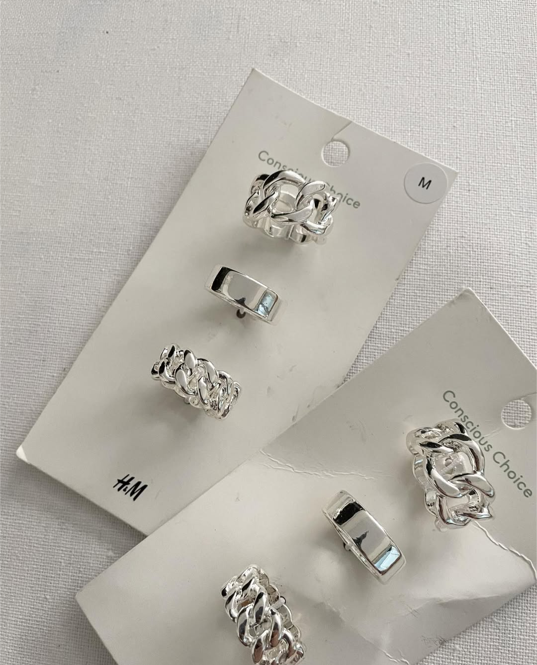 H&M 3 pack rings