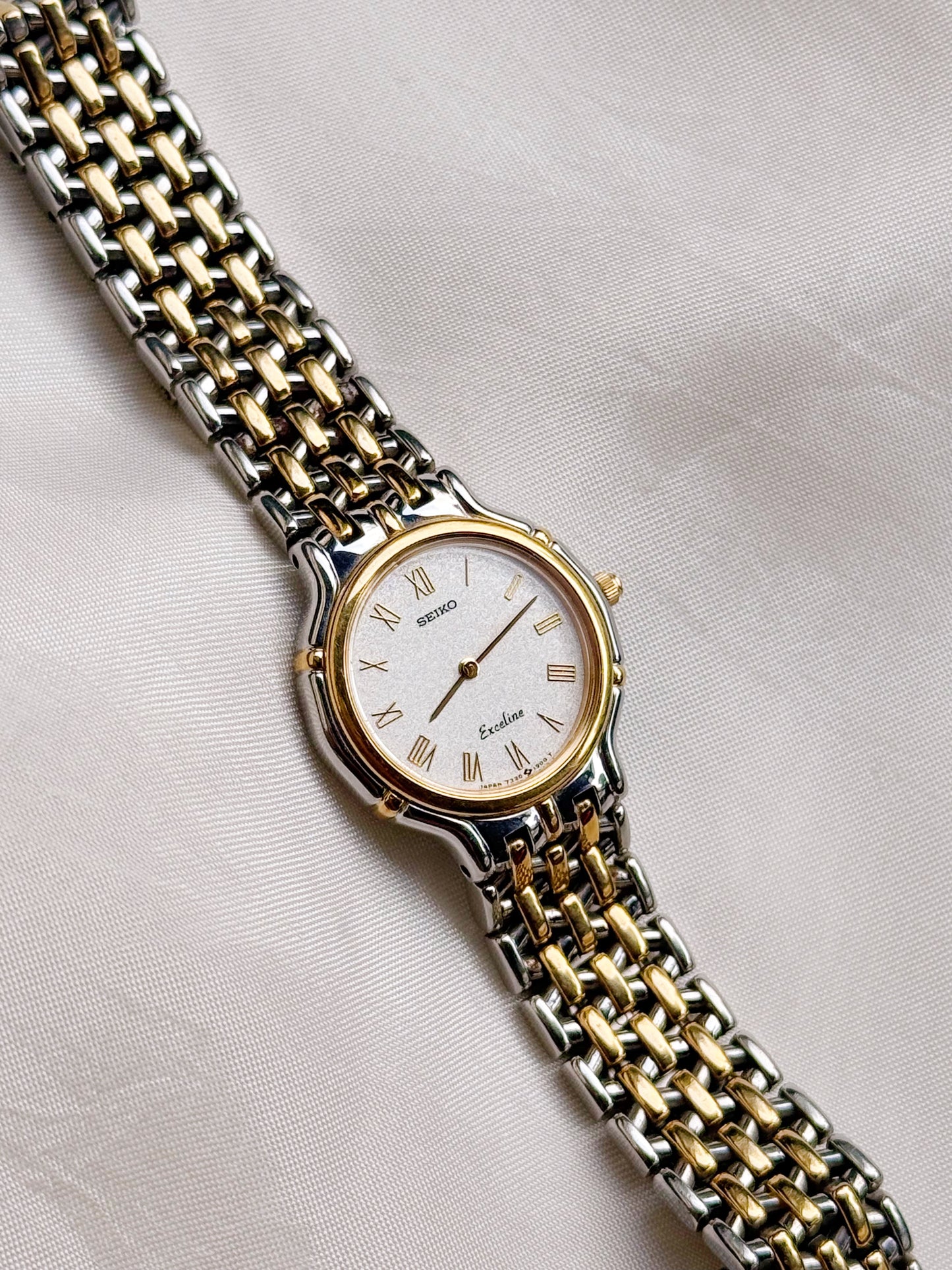 Vintage Seiko Exceline Two Tone Watch