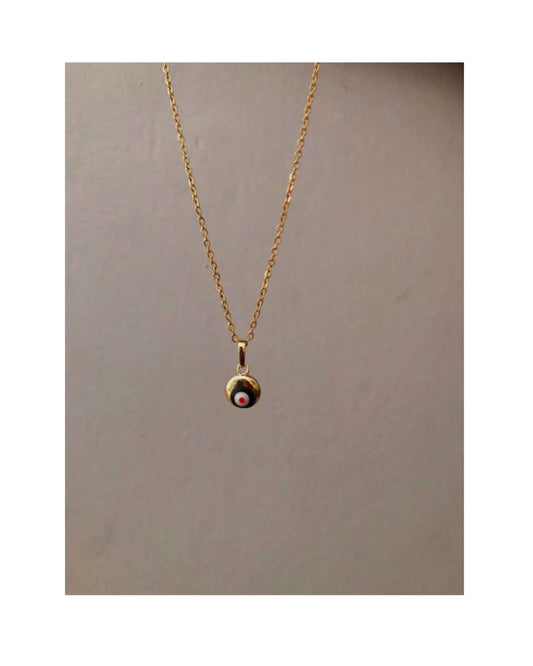 Eye pendant necklace-Goldplated