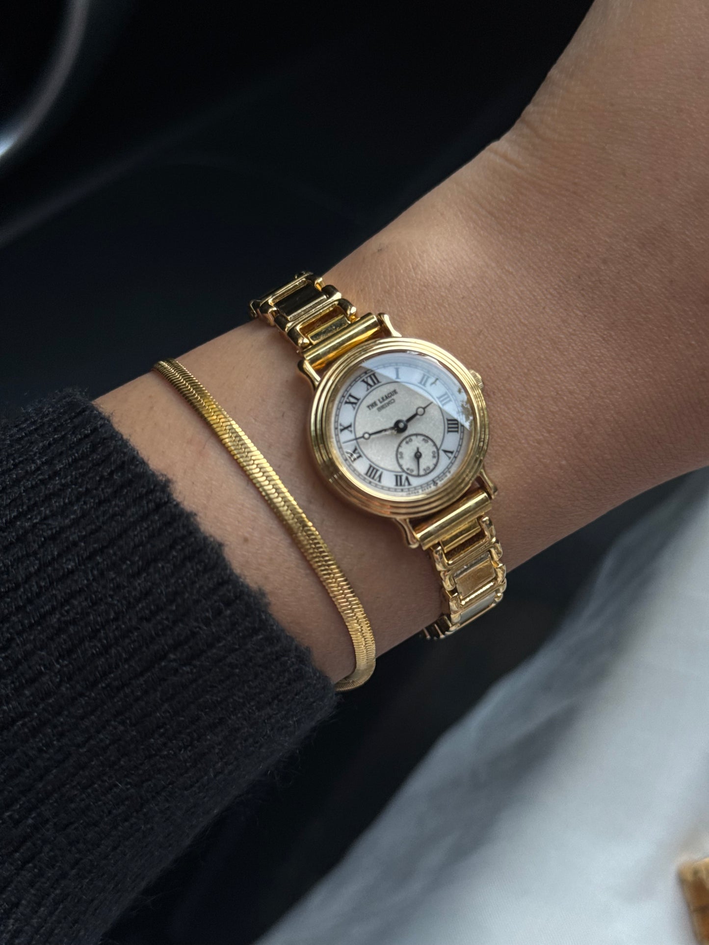 Vintage Seiko the league Subsecond dial watch for women