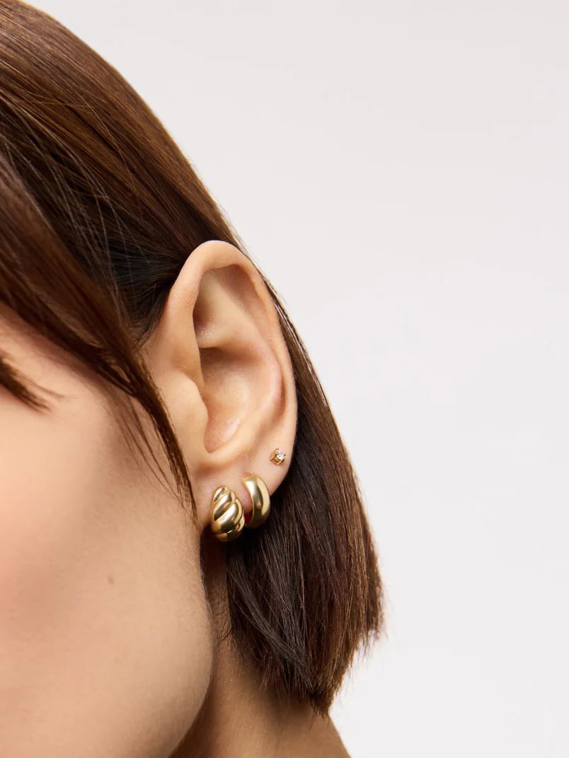 Twist Gold Hoops