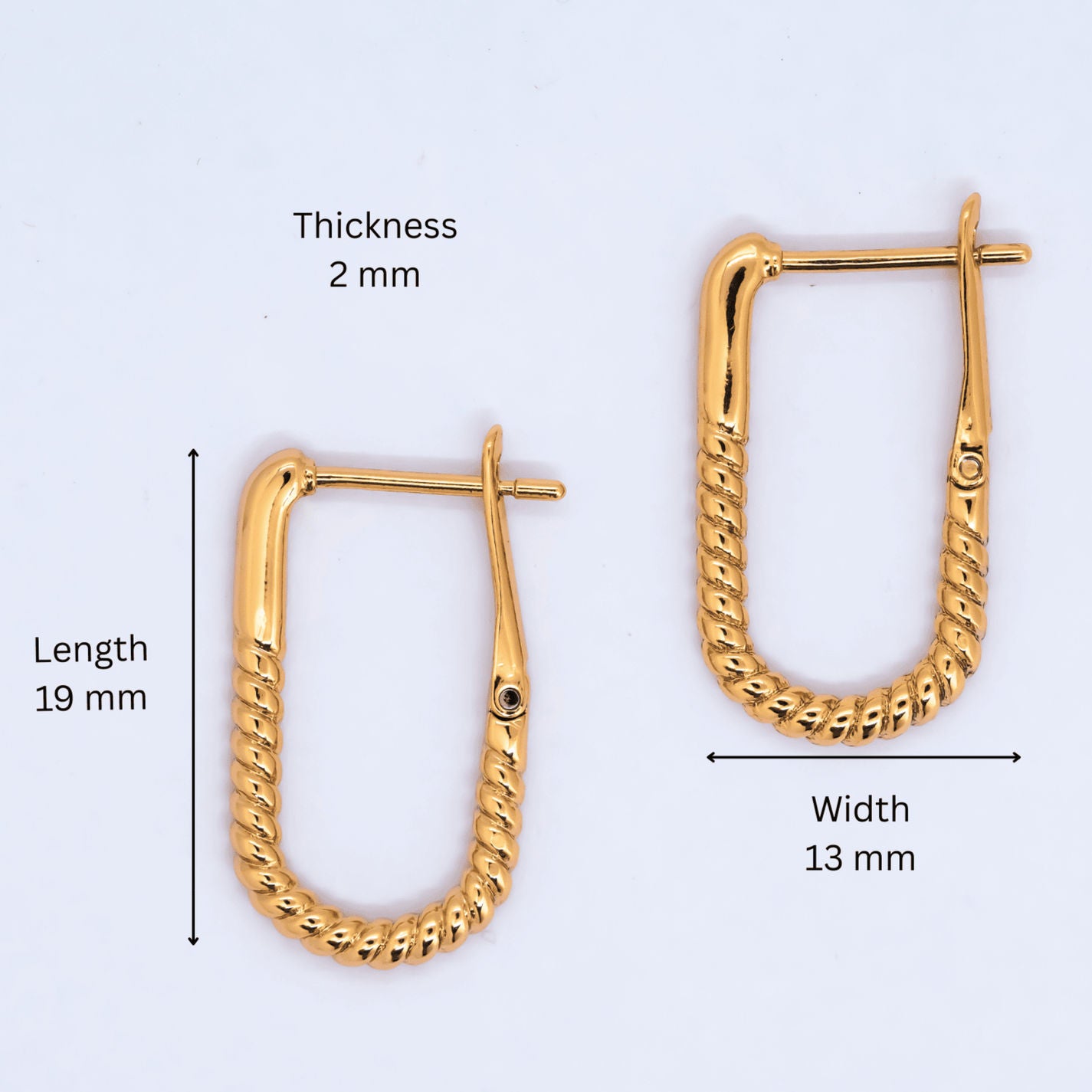 U shaped Hoops