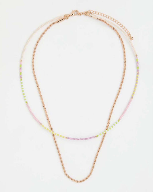 H&M Two strand necklace beads