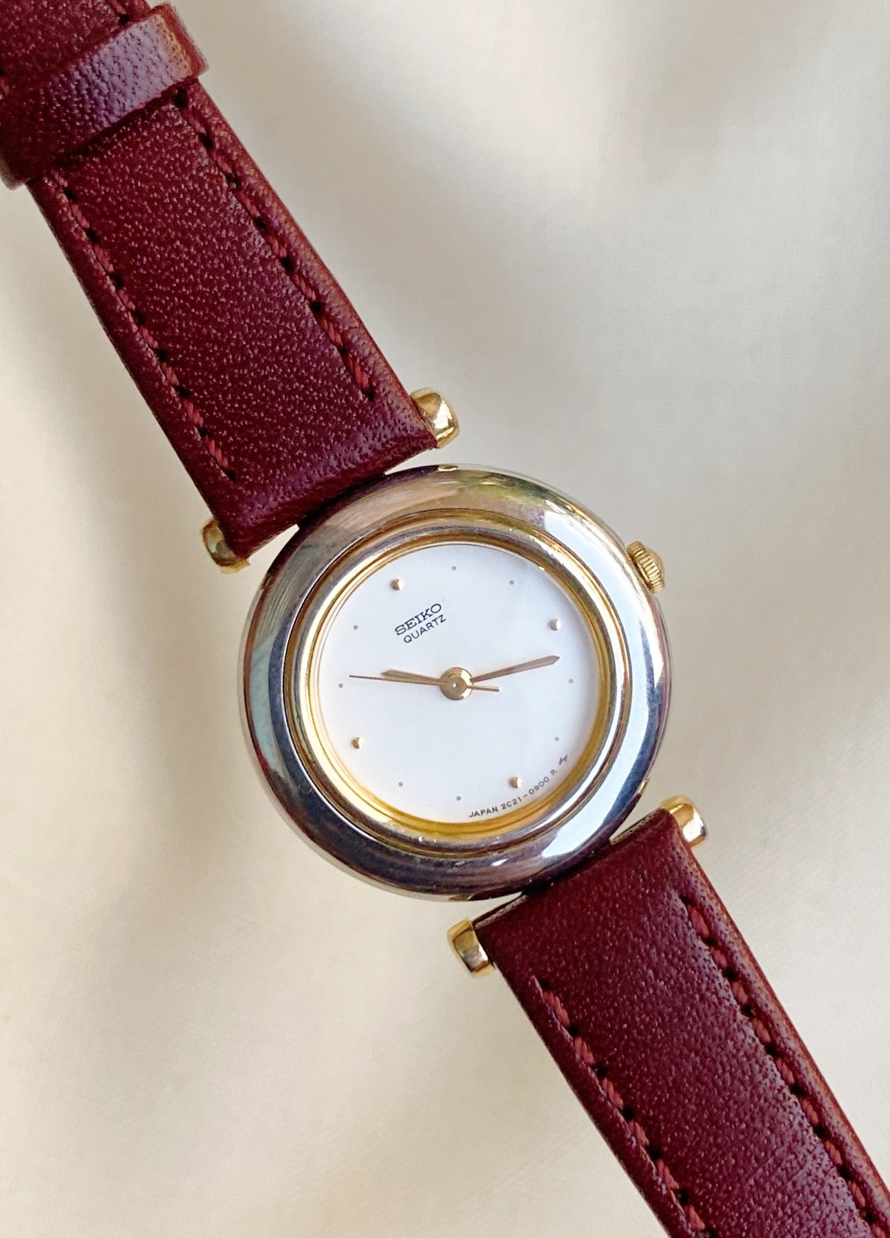 Seiko Rare leather strap watch