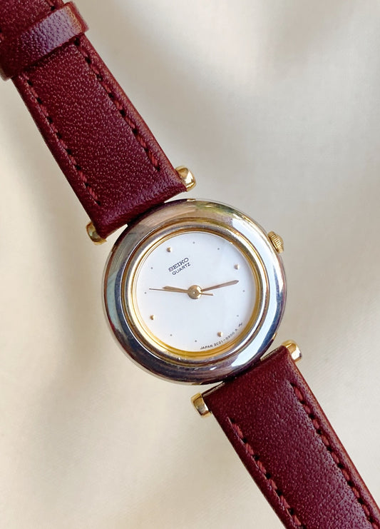 Seiko Rare leather strap watch