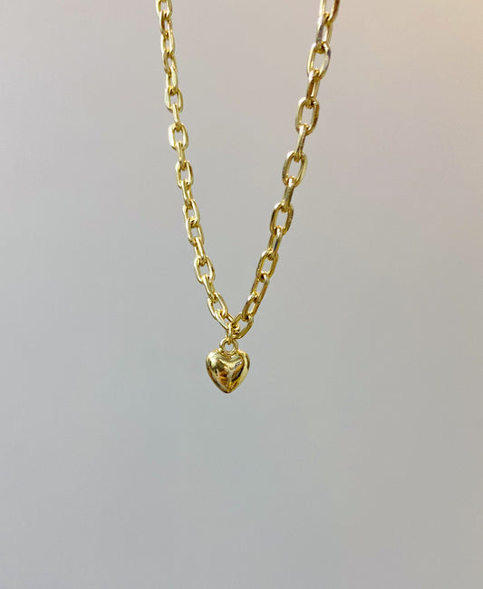 H&M Heart necklace with link chain