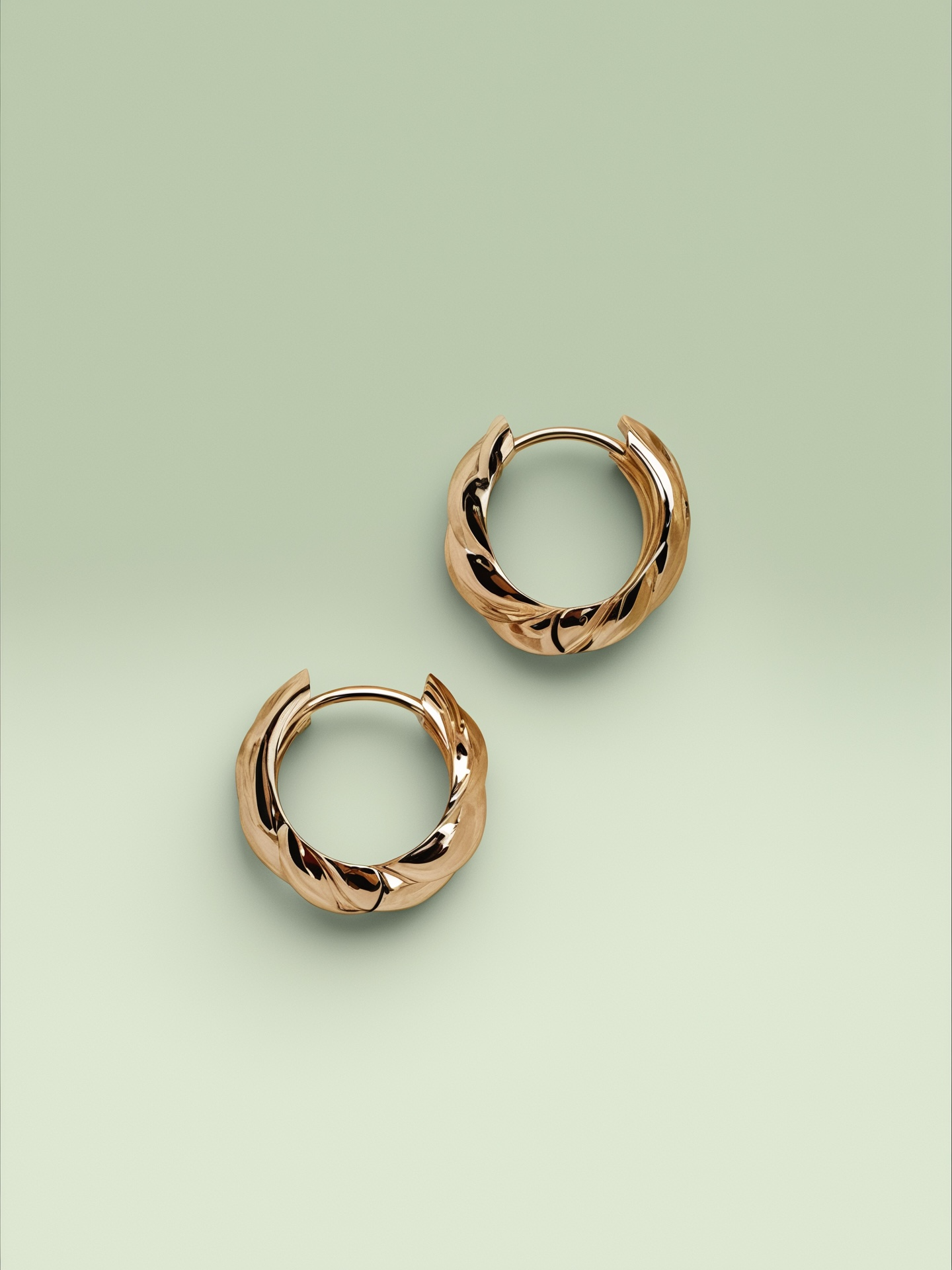 Twist Gold Hoops