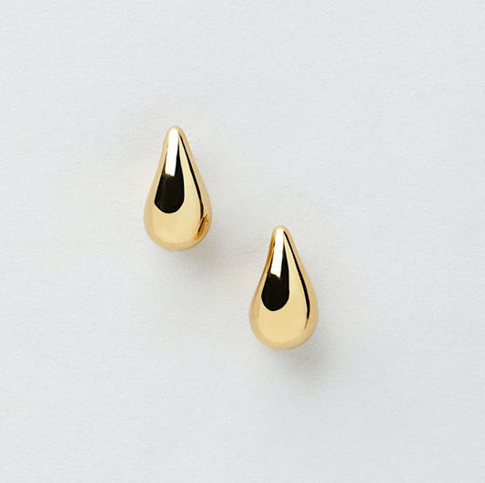Gold plated drop earrings