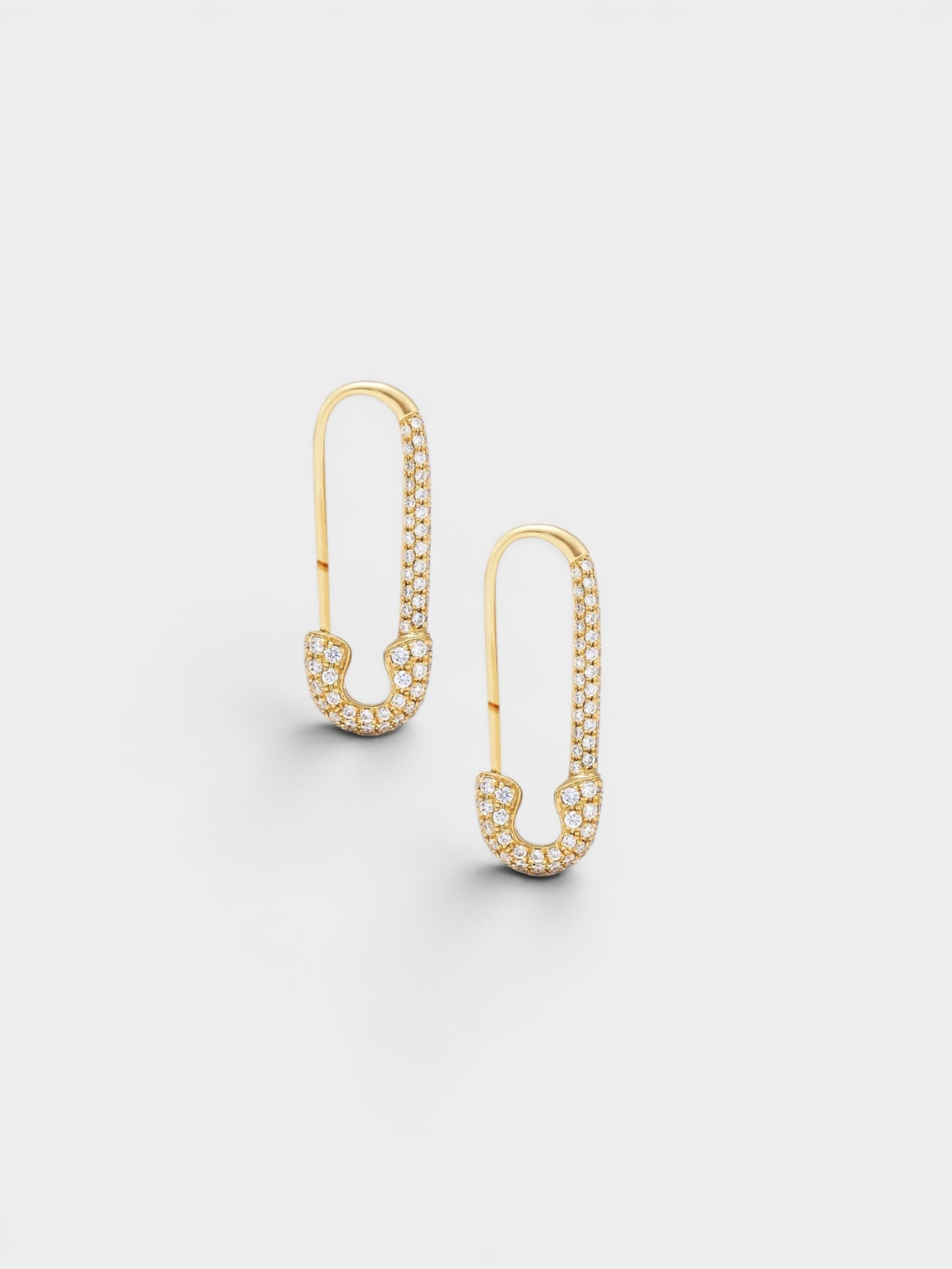 Eloise Sparkly Safety Pin Hoops
