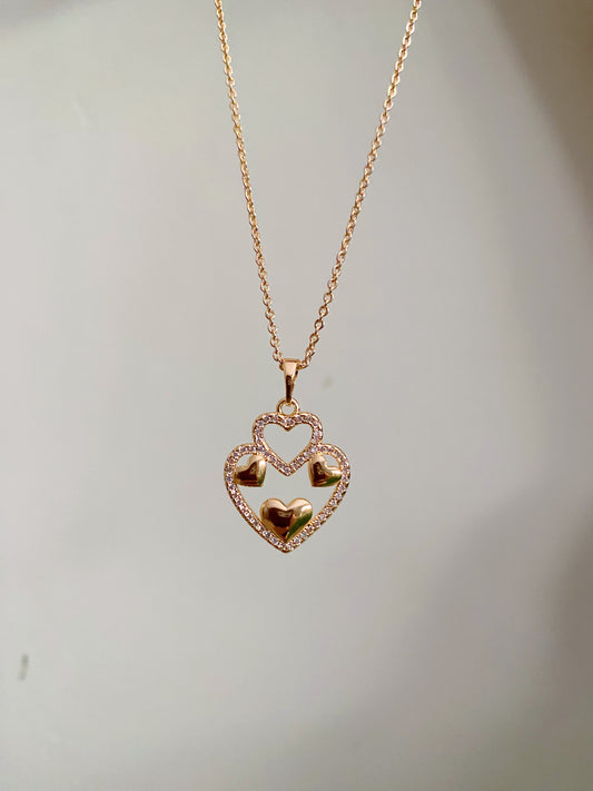 Hearts stone necklace