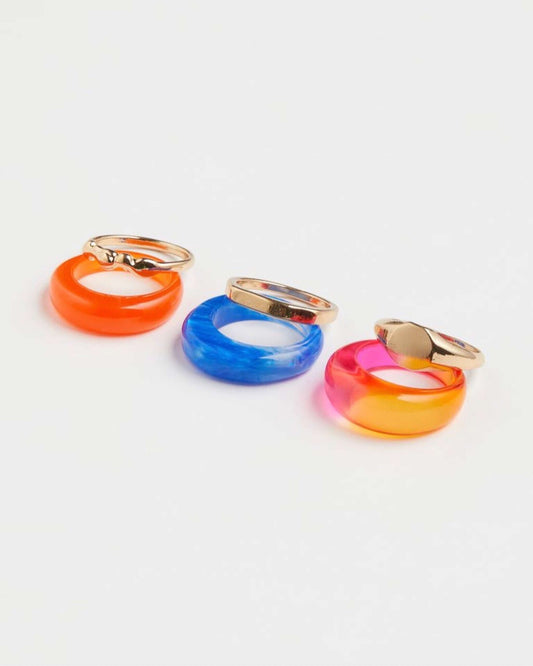H&M Colorful and gold rings