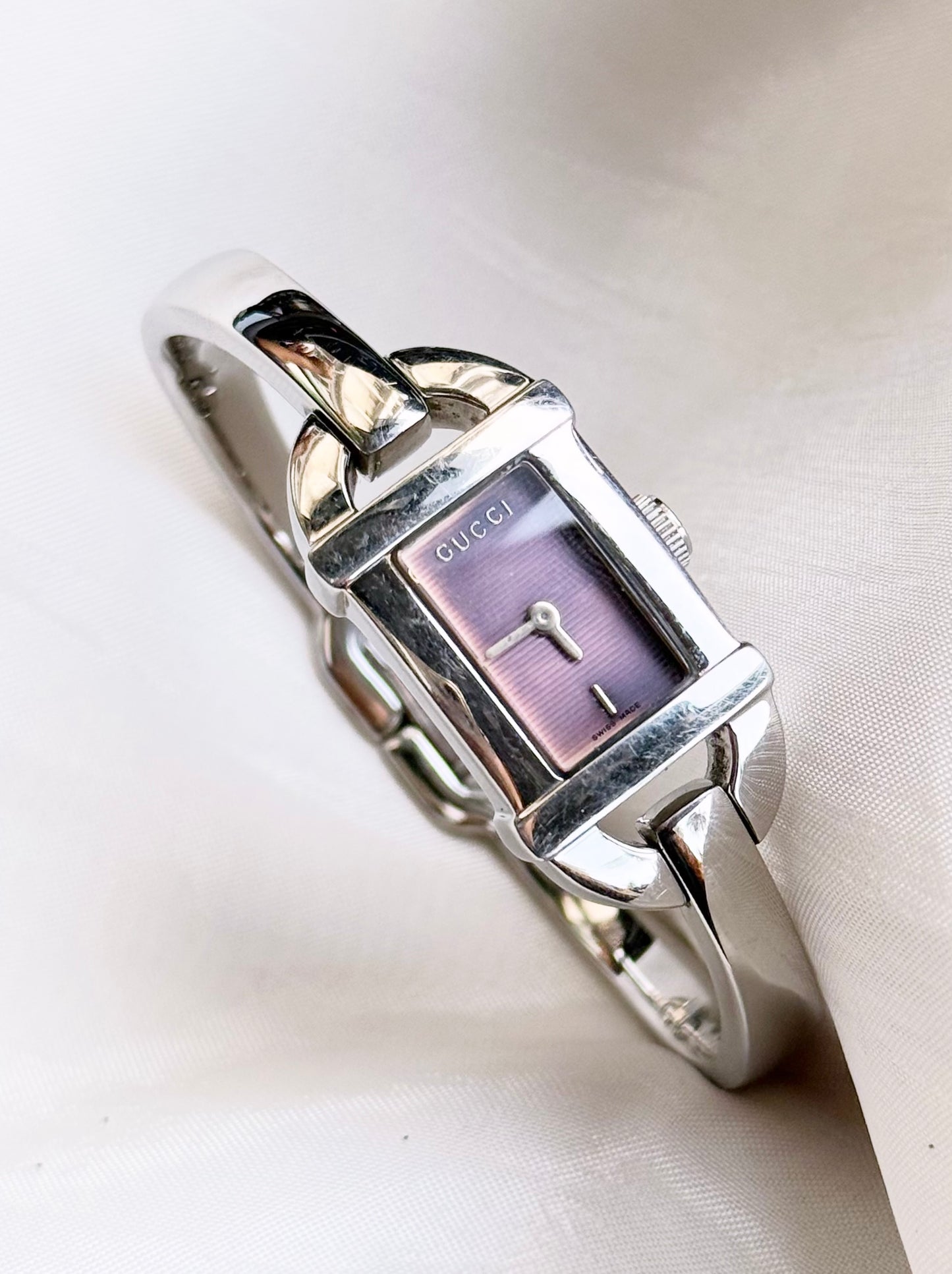 Gucci Rare Silver Bangle watch