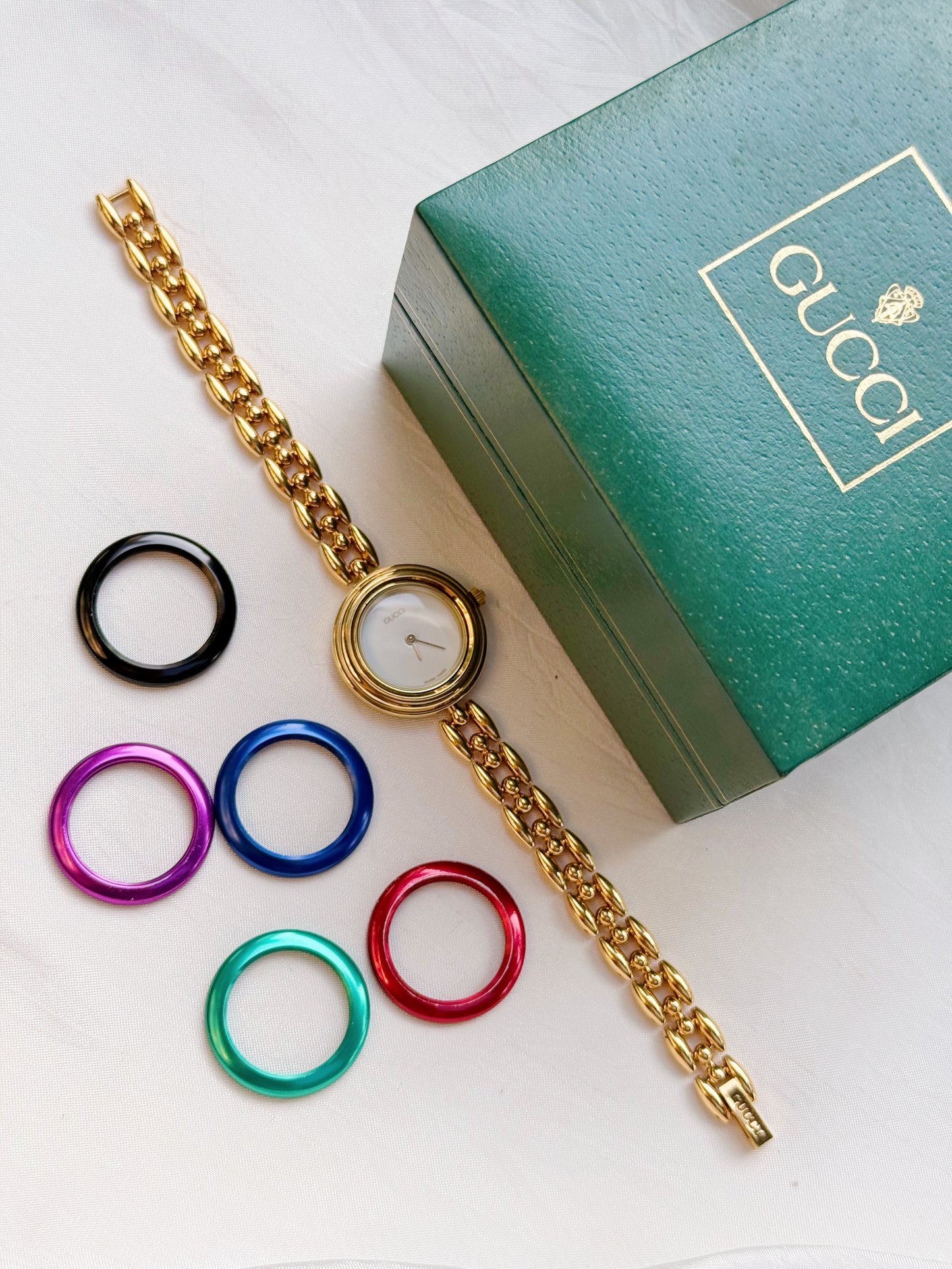 Gucci Interchangeable Bezel Set - 6 Bezels, Boxed