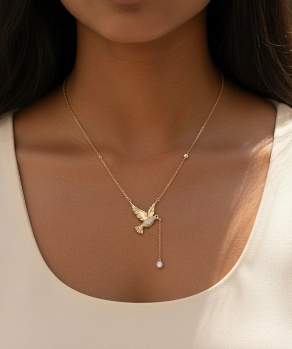 Bird stone Necklace