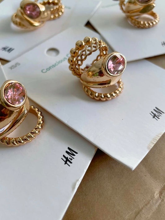 H&M Chunky stone rings