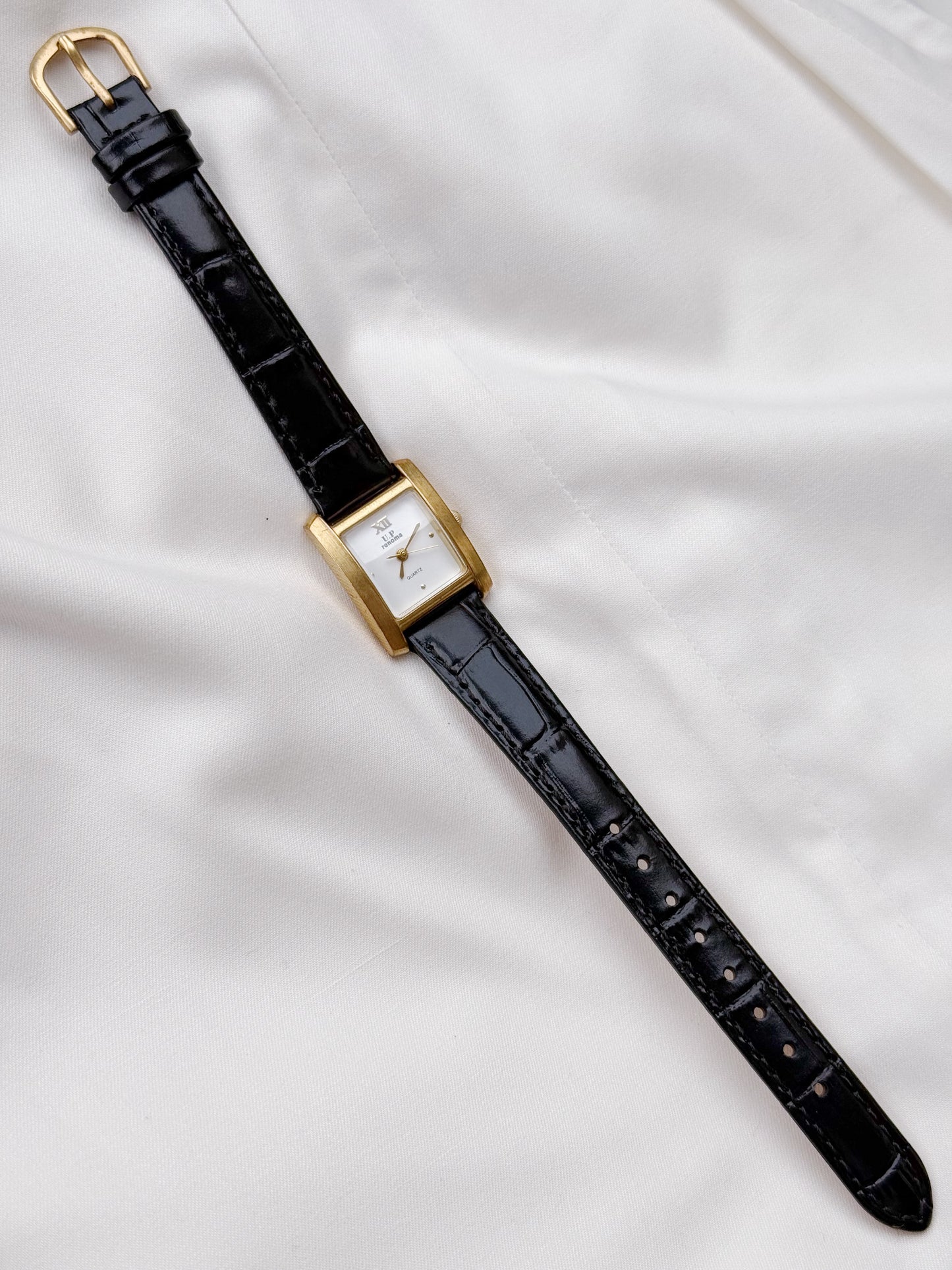 Vintage Renoma Tank Dial watch with leather strap