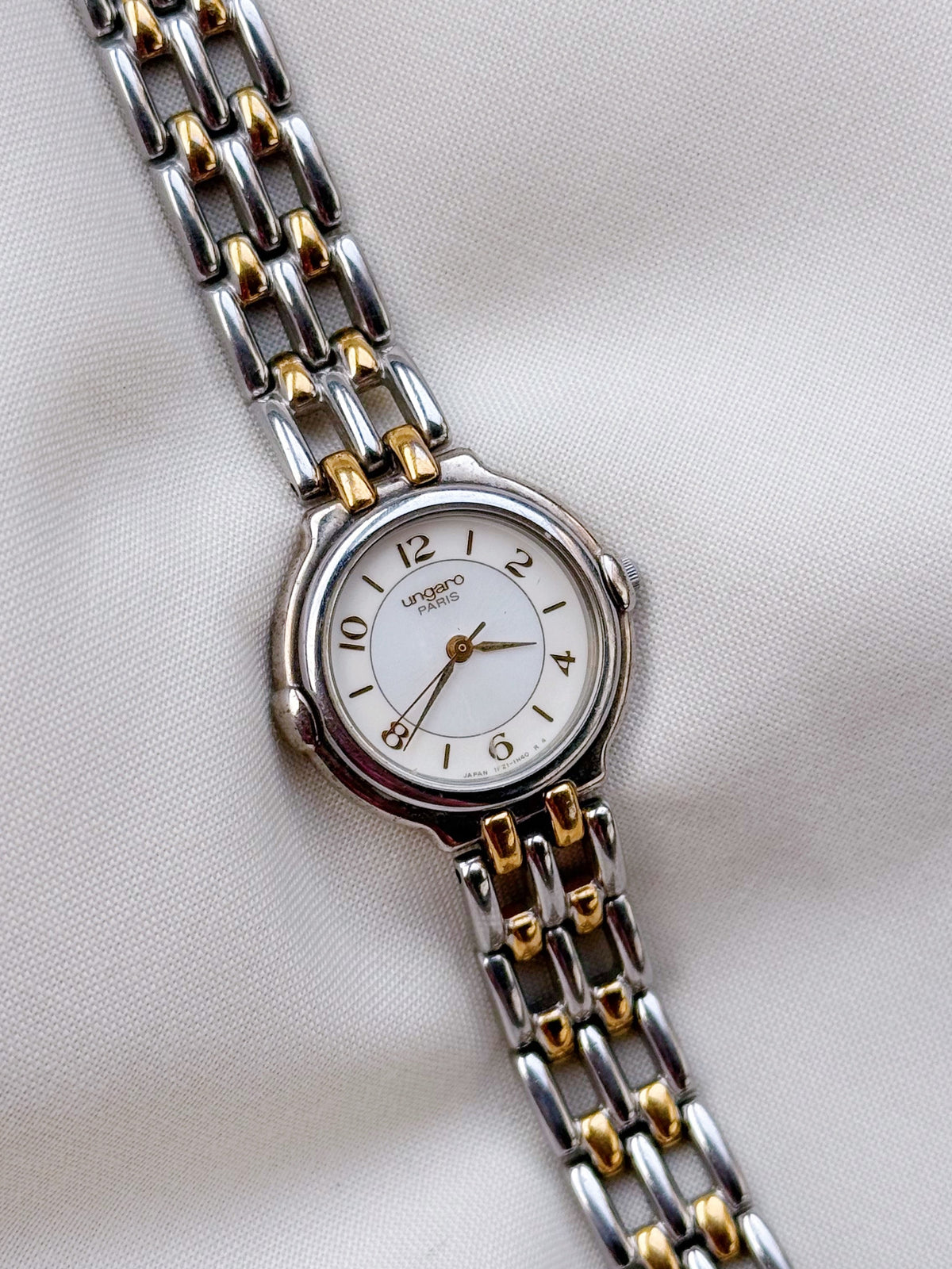 Vintage ungaro Paris two tone watch for women