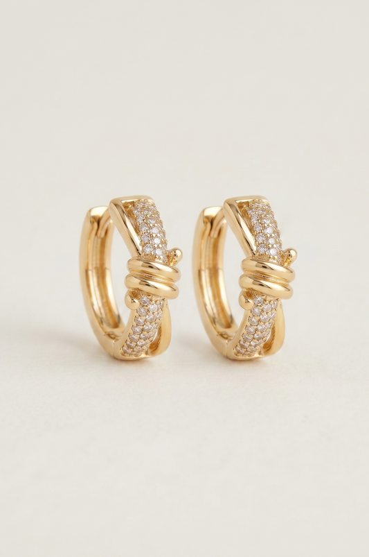 Tiffany Knot Hoops