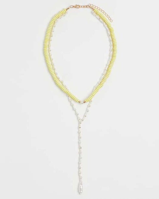 H&M Beads and pearl necklace