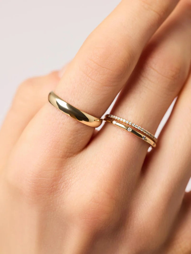 Plain Gold Plated Band Ring