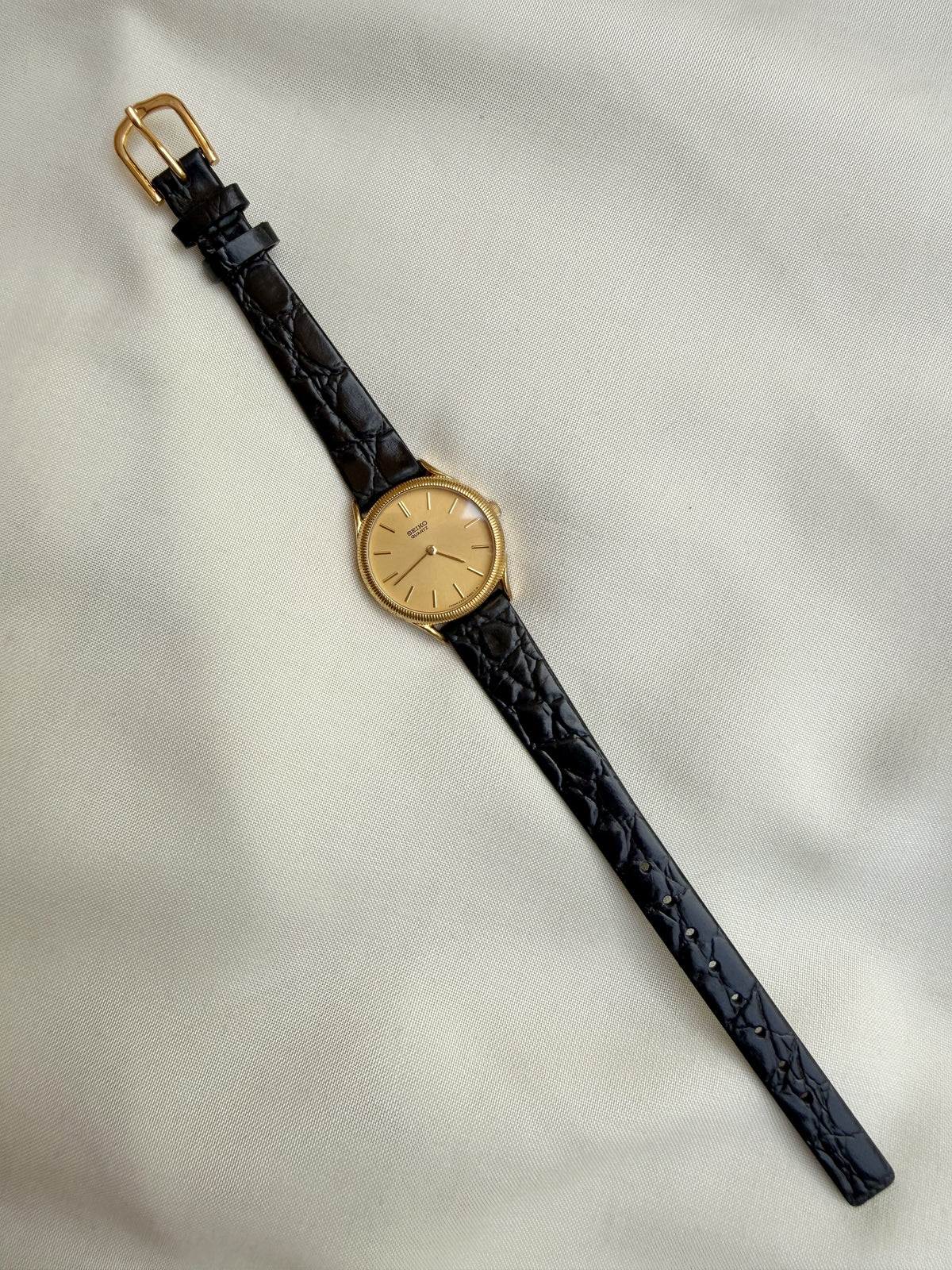 Seiko Classic Leather strap watch