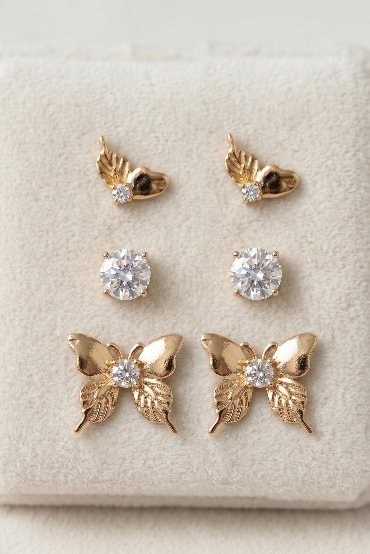 Dainty Three Pair Studs