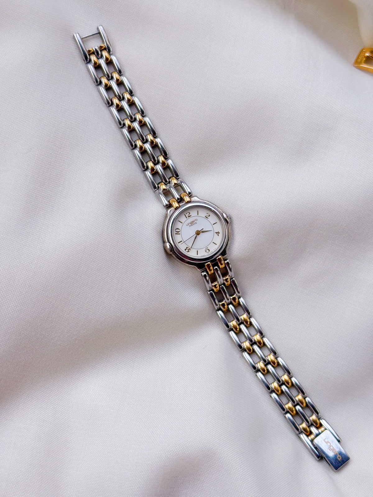 Vintage ungaro Paris two tone watch for women