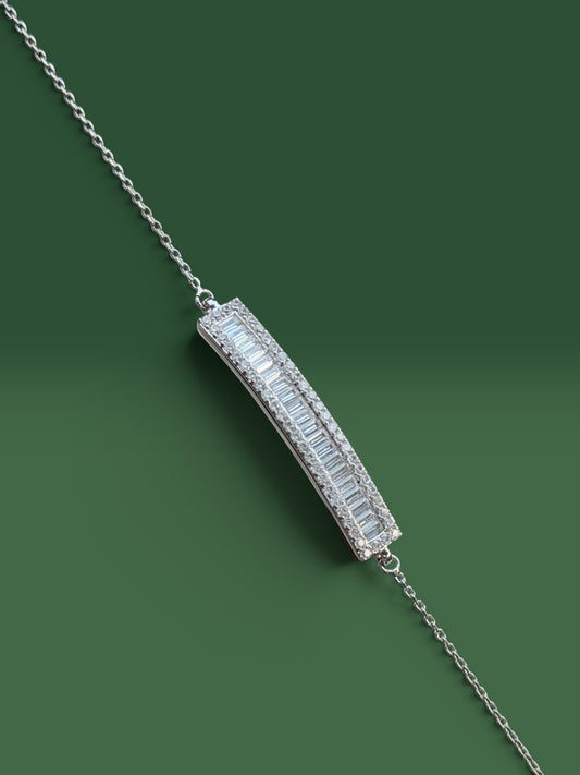 Silver Baguette Bracelet