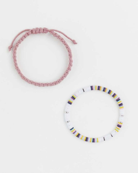 H&M 2-Pack beads and threads bracelets