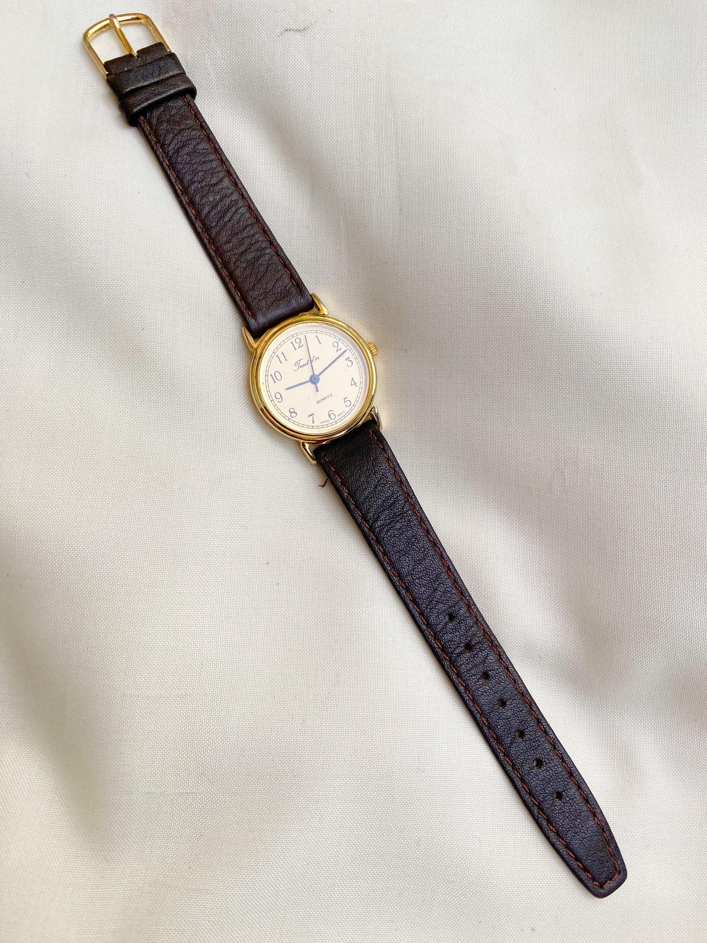 Vintage leather strap watch