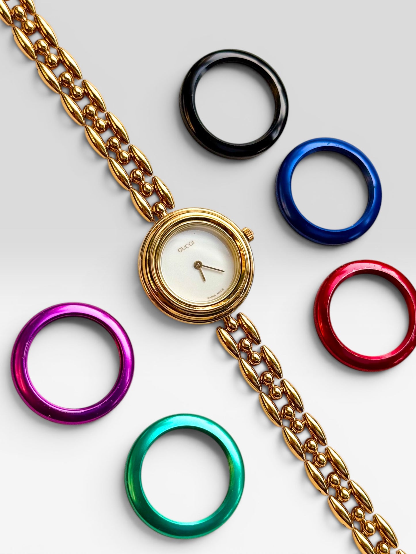 Gucci Interchangeable Bezel Set - 6 Bezels, Boxed