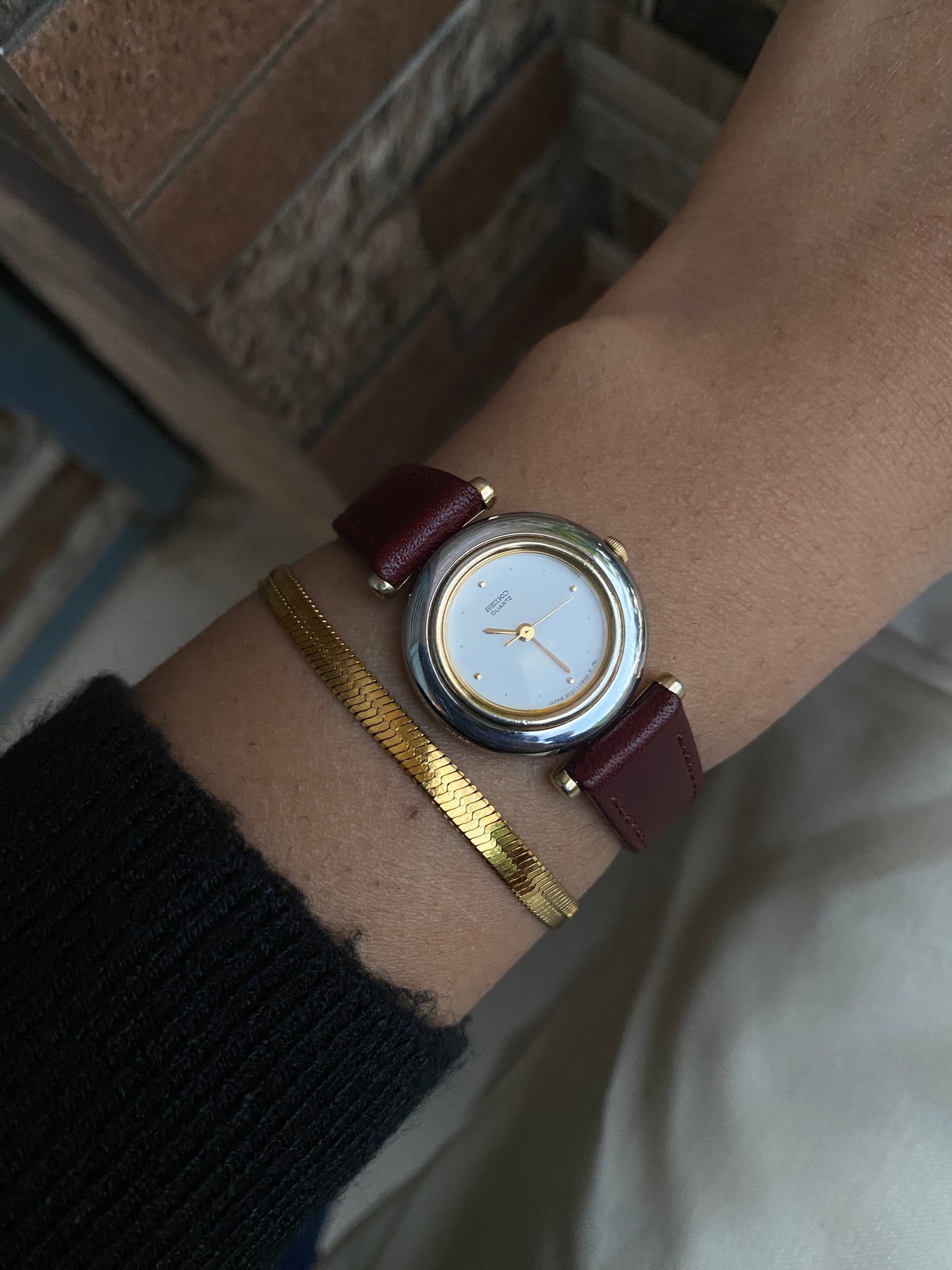Seiko Rare leather strap watch