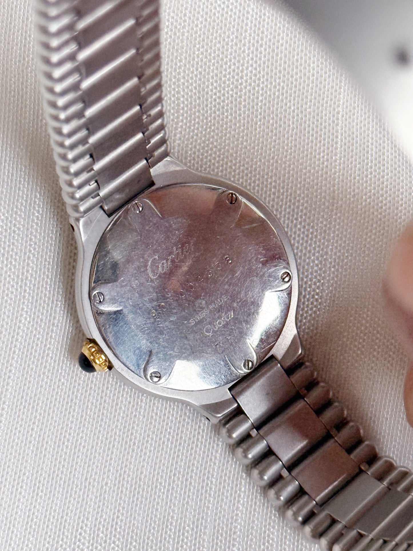 Vintage Must de Cartier 21, Two Tone and Stainless steel watch for women