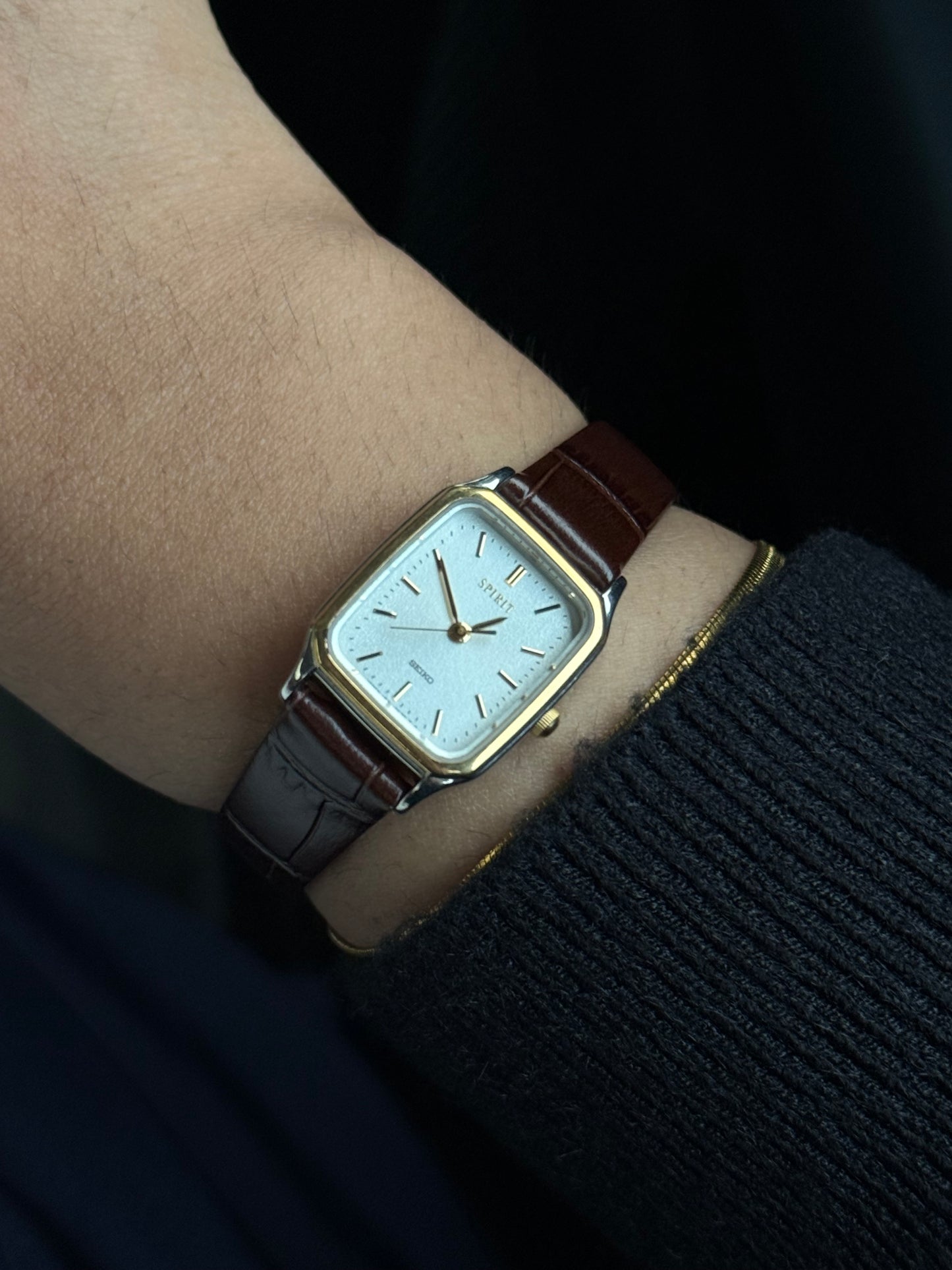 Vintage Seiko Spirit Tank Watch for women