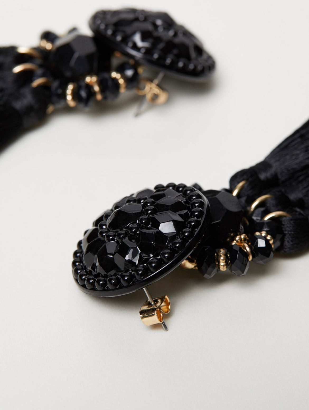 H&M Tassels Earrings Black