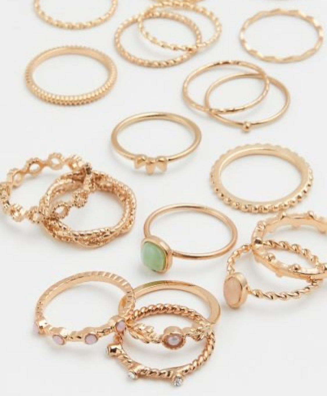 H&M 25-Pack Multiple rings with stones