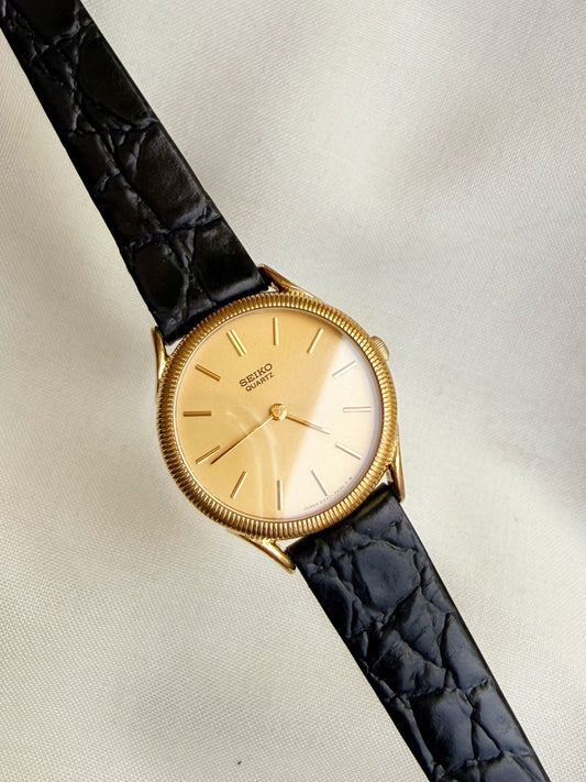 Seiko Classic Leather strap watch