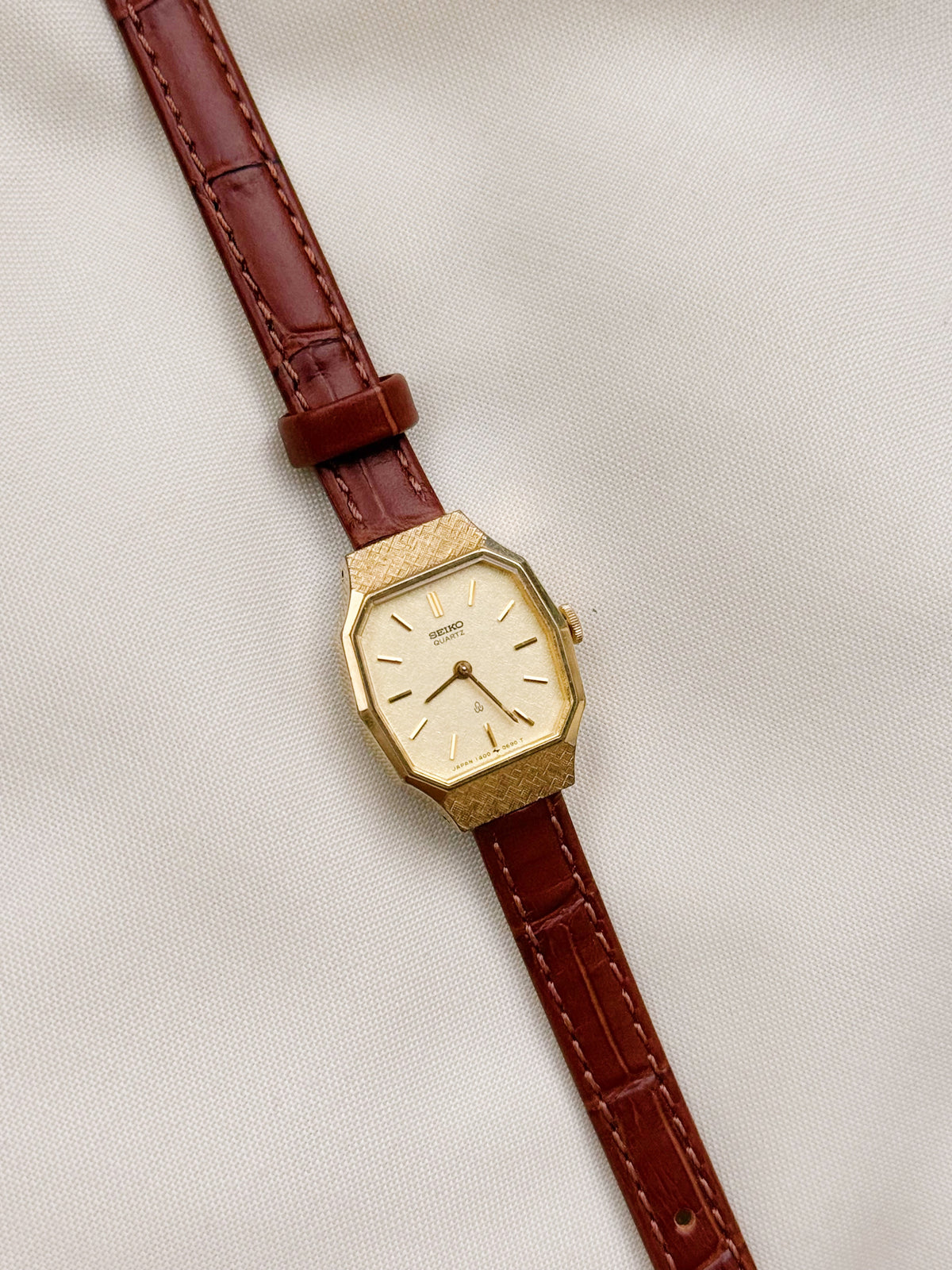 Seiko Rare leather strap watch